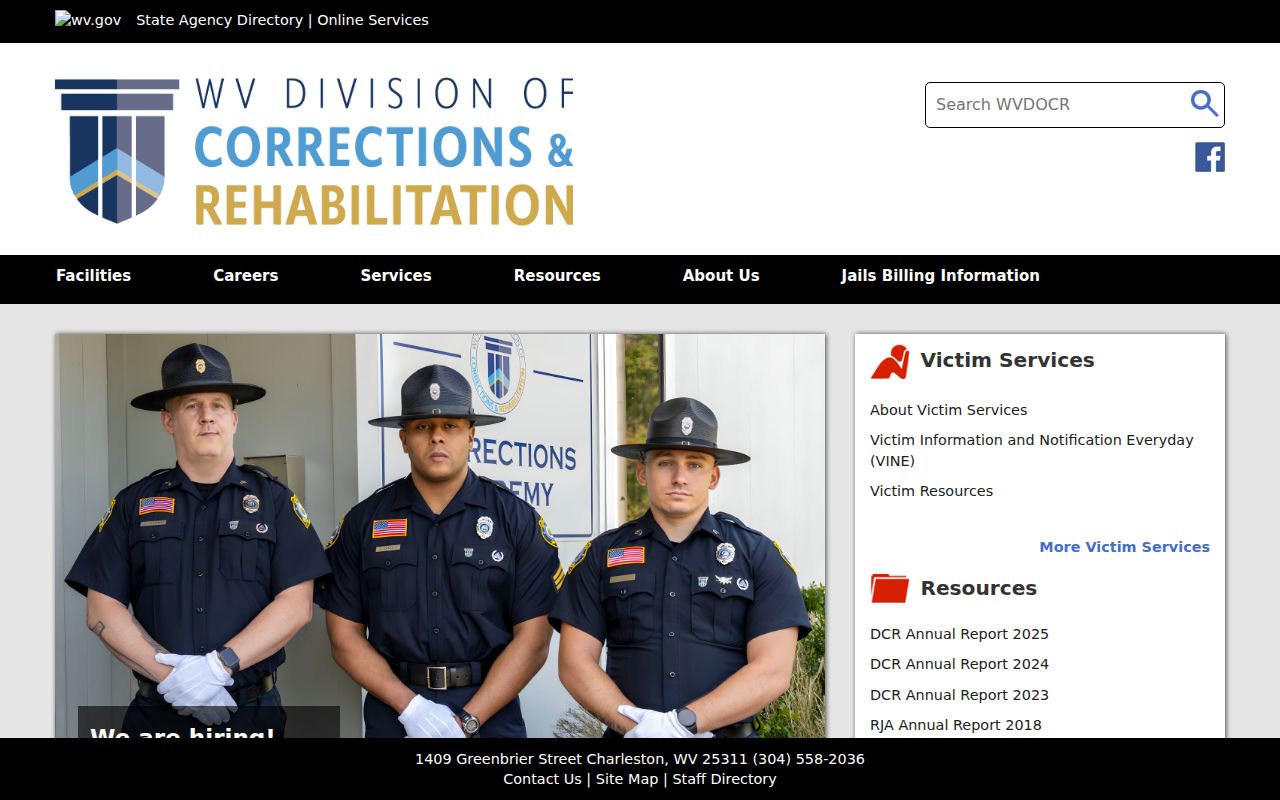 Mason County criminal records WVDCR custody search gateway